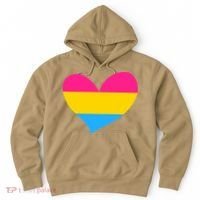 Pansexual Pan Pride Flag Heart LGBT Hoodie thumb 0