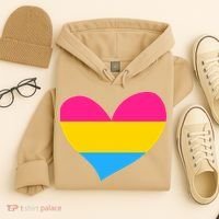 Pansexual Pan Pride Flag Heart LGBT Hoodie thumb 4