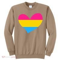 Pansexual Pan Pride Flag Heart LGBT Sweatshirt thumb 0