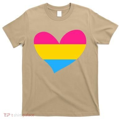 Pansexual Pan Pride Flag Heart LGBT T-Shirt