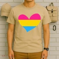 Pansexual Pan Pride Flag Heart LGBT T-Shirt thumb 6