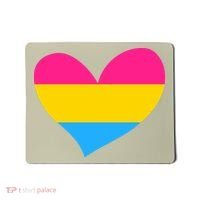 Pansexual Pan Pride Flag Heart LGBT Mousepad thumb 0