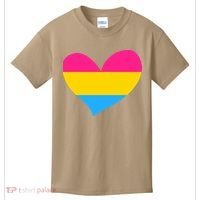 Pansexual Pan Pride Flag Heart LGBT Kids T-Shirt thumb 0