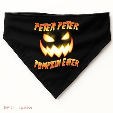 Peter Peter Pumpkin Eater Jack O Lantern USA-Made Doggie Bandana