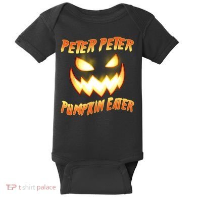 Peter Peter Pumpkin Eater Jack O Lantern Baby Bodysuit