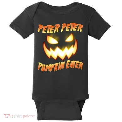 Peter Peter Pumpkin Eater Jack O Lantern Baby Bodysuit
