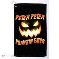 Peter Peter Pumpkin Eater Jack O Lantern Golf Towel thumb 0