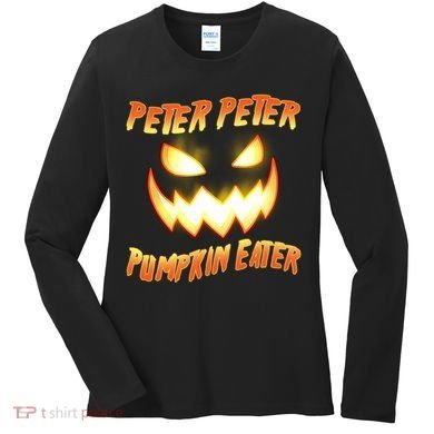 Peter Peter Pumpkin Eater Jack O Lantern Women's Long Sleeve Shirt