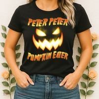 Peter Peter Pumpkin Eater Jack O Lantern Women's T-Shirt thumb 2