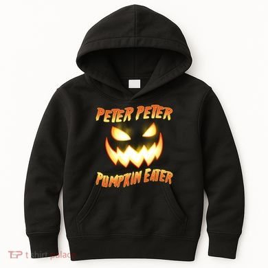 Peter Peter Pumpkin Eater Jack O Lantern Kids Hoodie