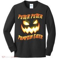 Peter Peter Pumpkin Eater Jack O Lantern Kids Long Sleeve Shirt thumb 0