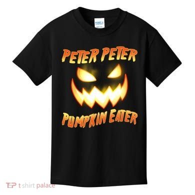 Peter Peter Pumpkin Eater Jack O Lantern Kids T-Shirt