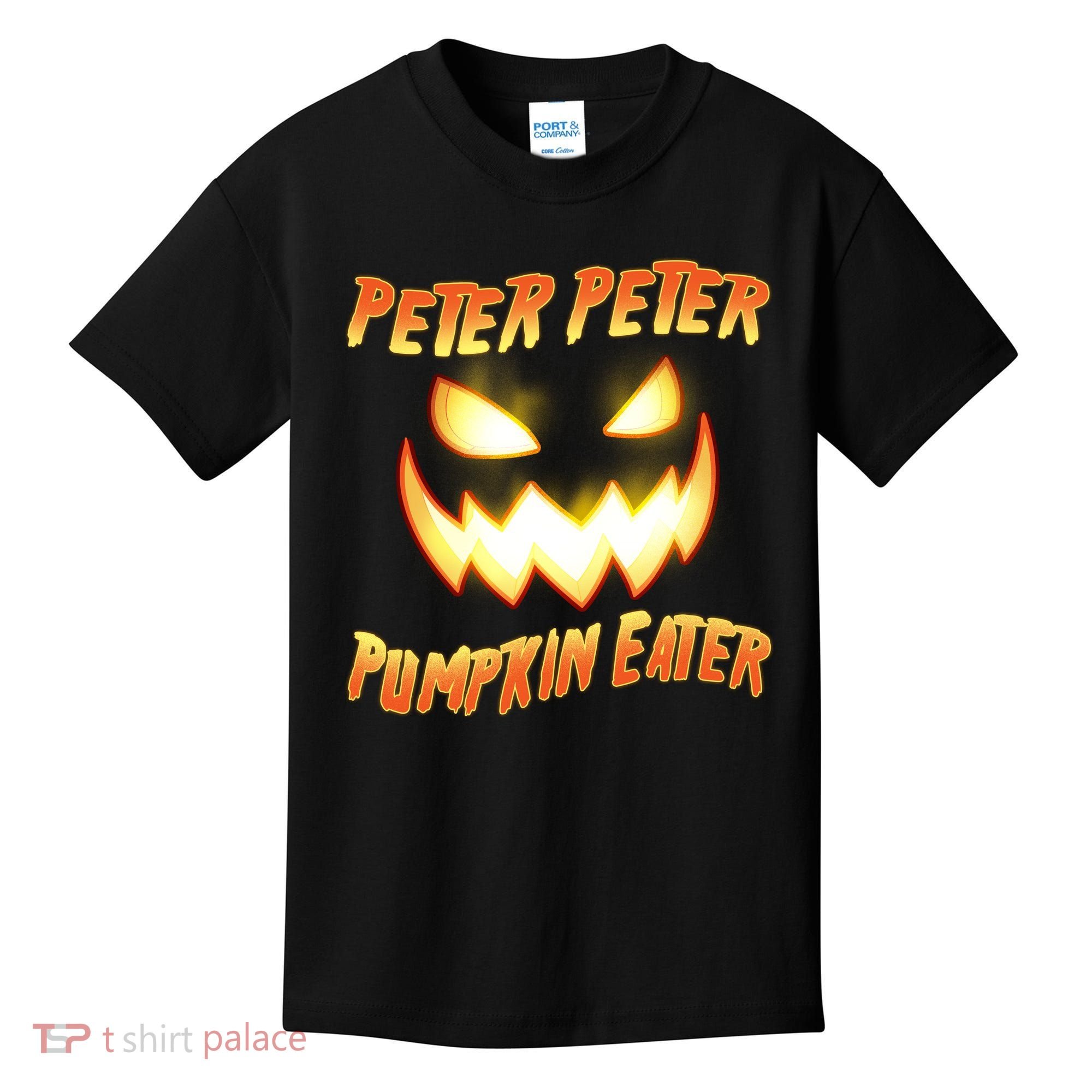 Peter Peter Pumpkin Eater Jack O Lantern Kids T-Shirt