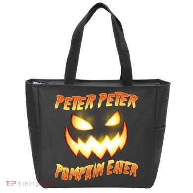 Peter Peter Pumpkin Eater Jack O Lantern Tote Bag
