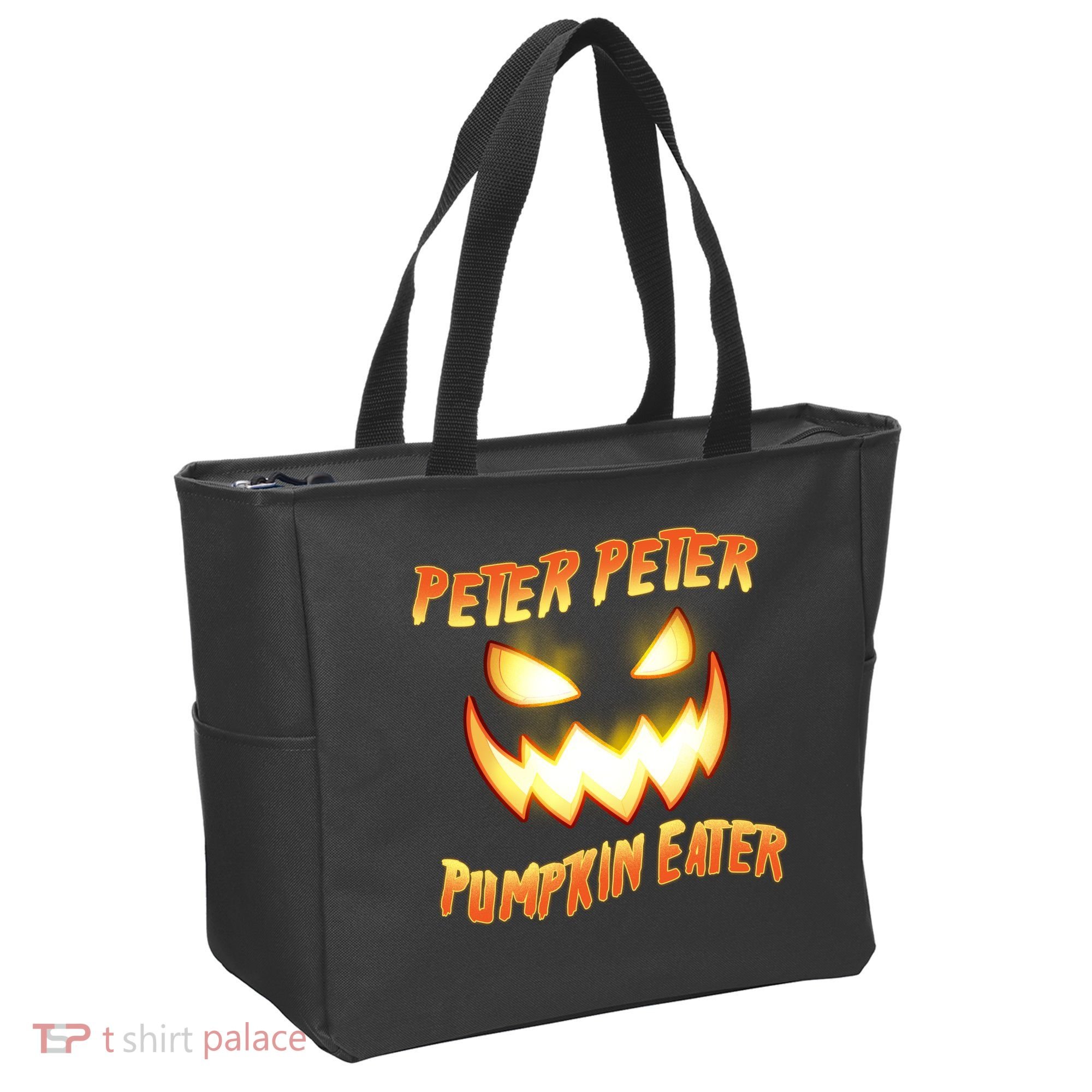 Peter Peter Pumpkin Eater Jack O Lantern Tote Bag