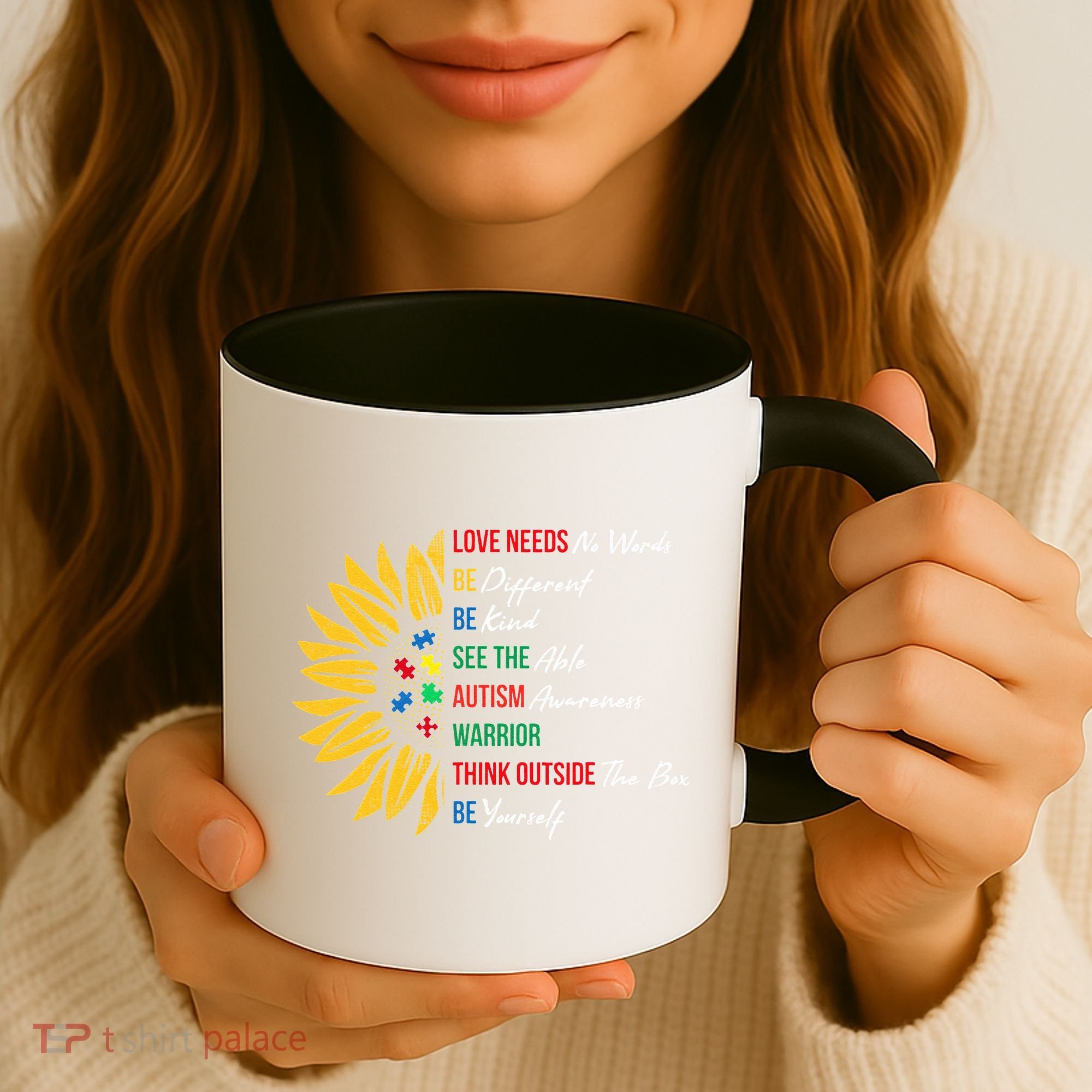 Puzzle Piece Quotes Inspirational Autism Awareness Gift Coffee Mug