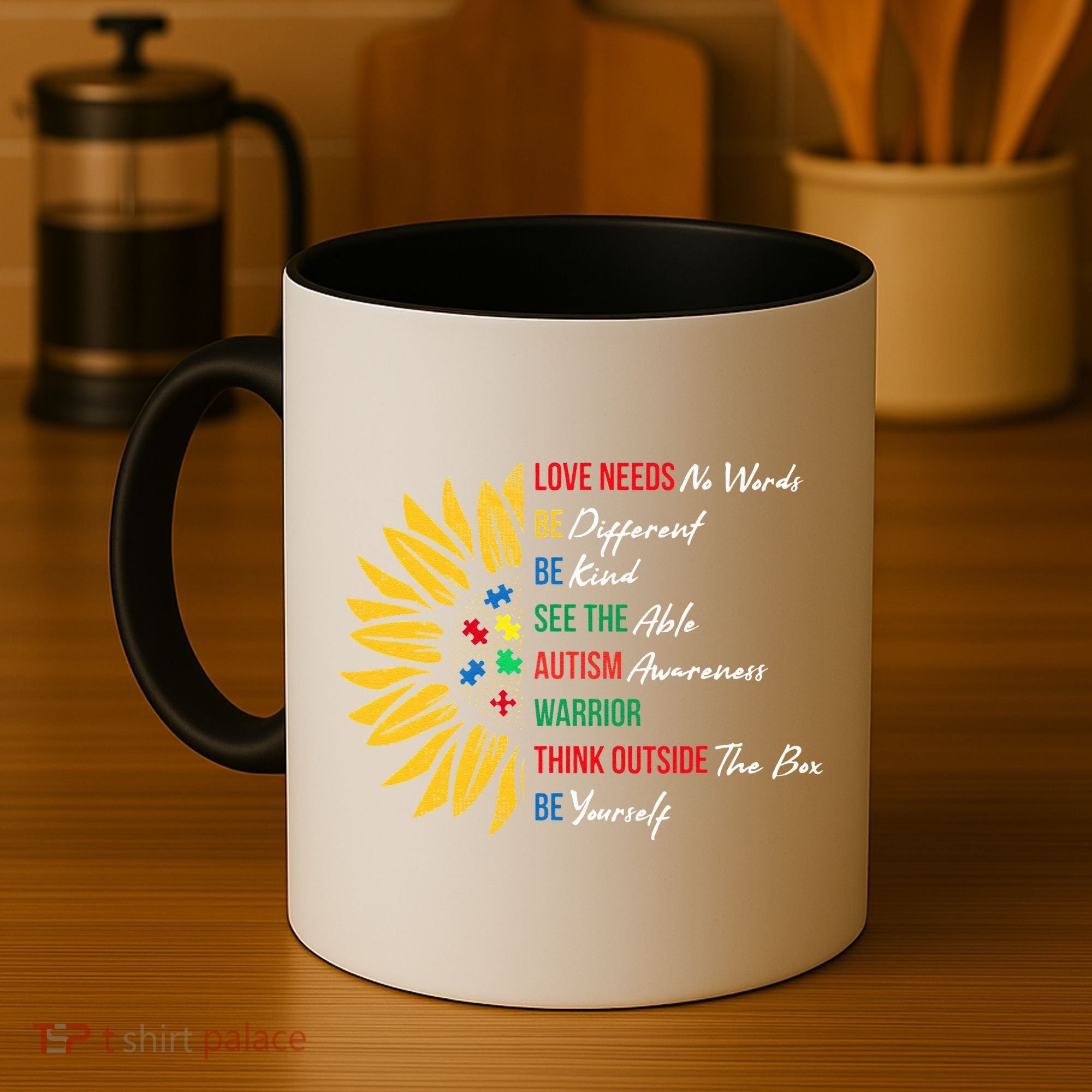 Puzzle Piece Quotes Inspirational Autism Awareness Gift Coffee Mug