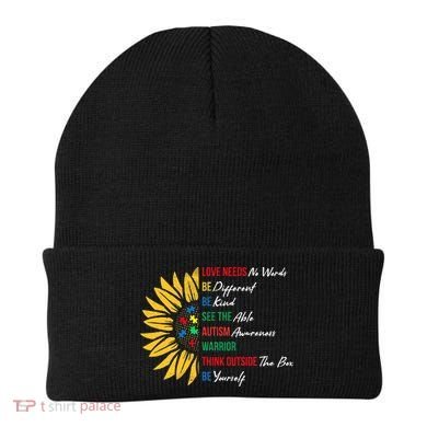 Puzzle Piece Quotes Inspirational Autism Awareness Gift Beanie