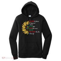 Puzzle Piece Quotes Inspirational Autism Awareness Gift Women's Hoodie thumb 0