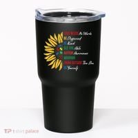 Puzzle Piece Quotes Inspirational Autism Awareness Gift Tumbler thumb 0