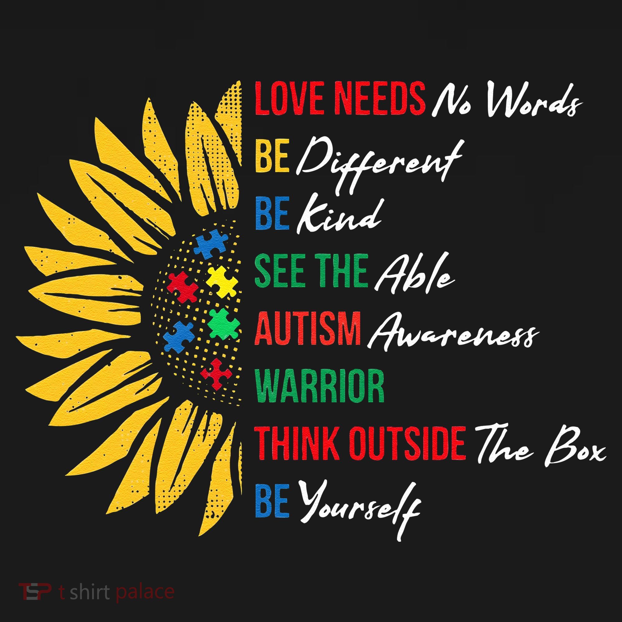 Puzzle Piece Quotes Inspirational Autism Awareness Gift Women's Tank Top