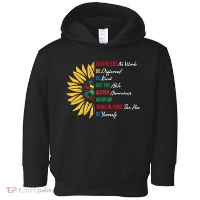 Puzzle Piece Quotes Inspirational Autism Awareness Gift Toddler Hoodie