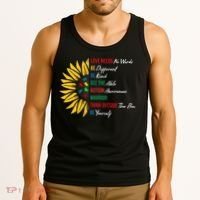 Puzzle Piece Quotes Inspirational Autism Awareness Gift Tank Top thumb 3