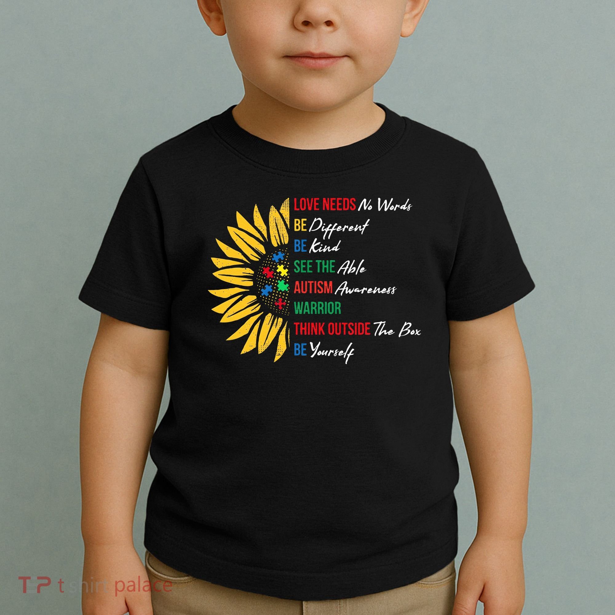 Puzzle Piece Quotes Inspirational Autism Awareness Gift Toddler T-Shirt