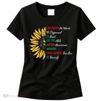 Puzzle Piece Quotes Inspirational Autism Awareness Gift Women's T-Shirt thumb 0