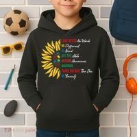 Puzzle Piece Quotes Inspirational Autism Awareness Gift Kids Hoodie thumb 2