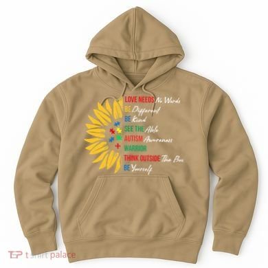 Puzzle Piece Quotes Inspirational Autism Awareness Gift Hoodie