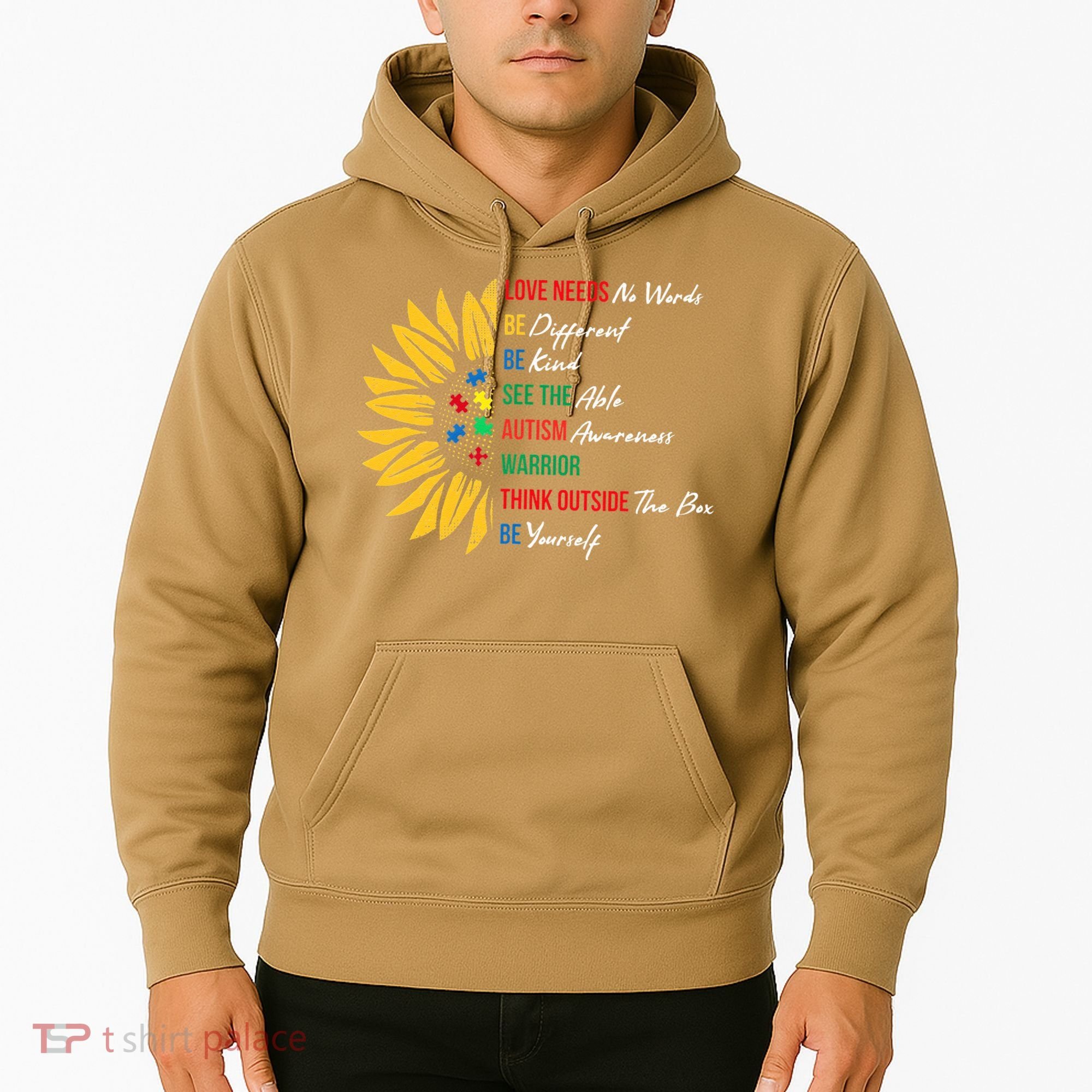 Puzzle Piece Quotes Inspirational Autism Awareness Gift Hoodie