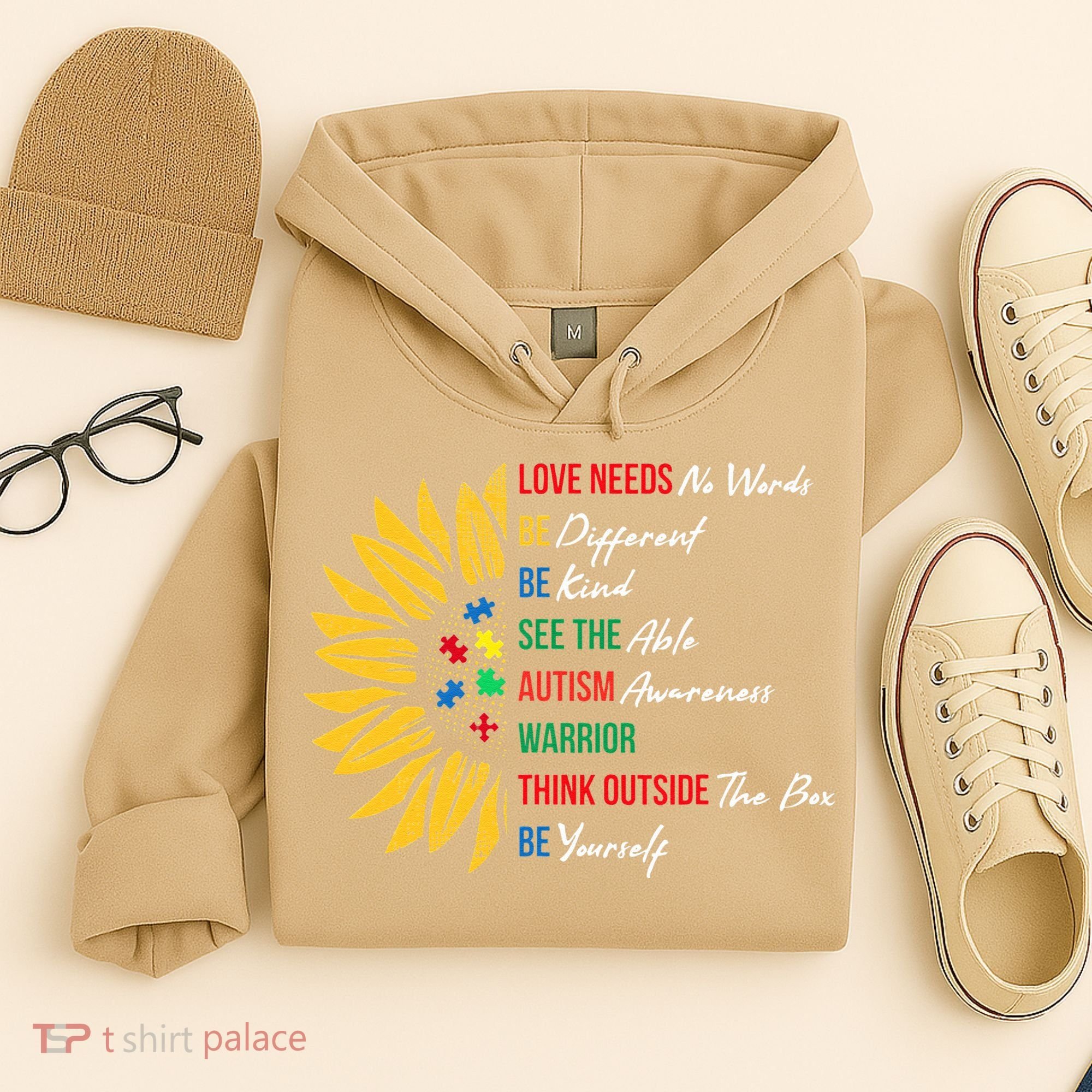 Puzzle Piece Quotes Inspirational Autism Awareness Gift Hoodie