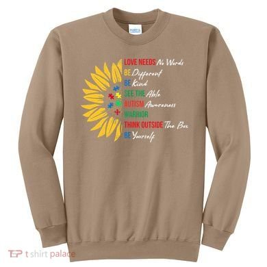 Puzzle Piece Quotes Inspirational Autism Awareness Gift Sweatshirt