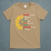 Puzzle Piece Quotes Inspirational Autism Awareness Gift T-Shirt thumb 5