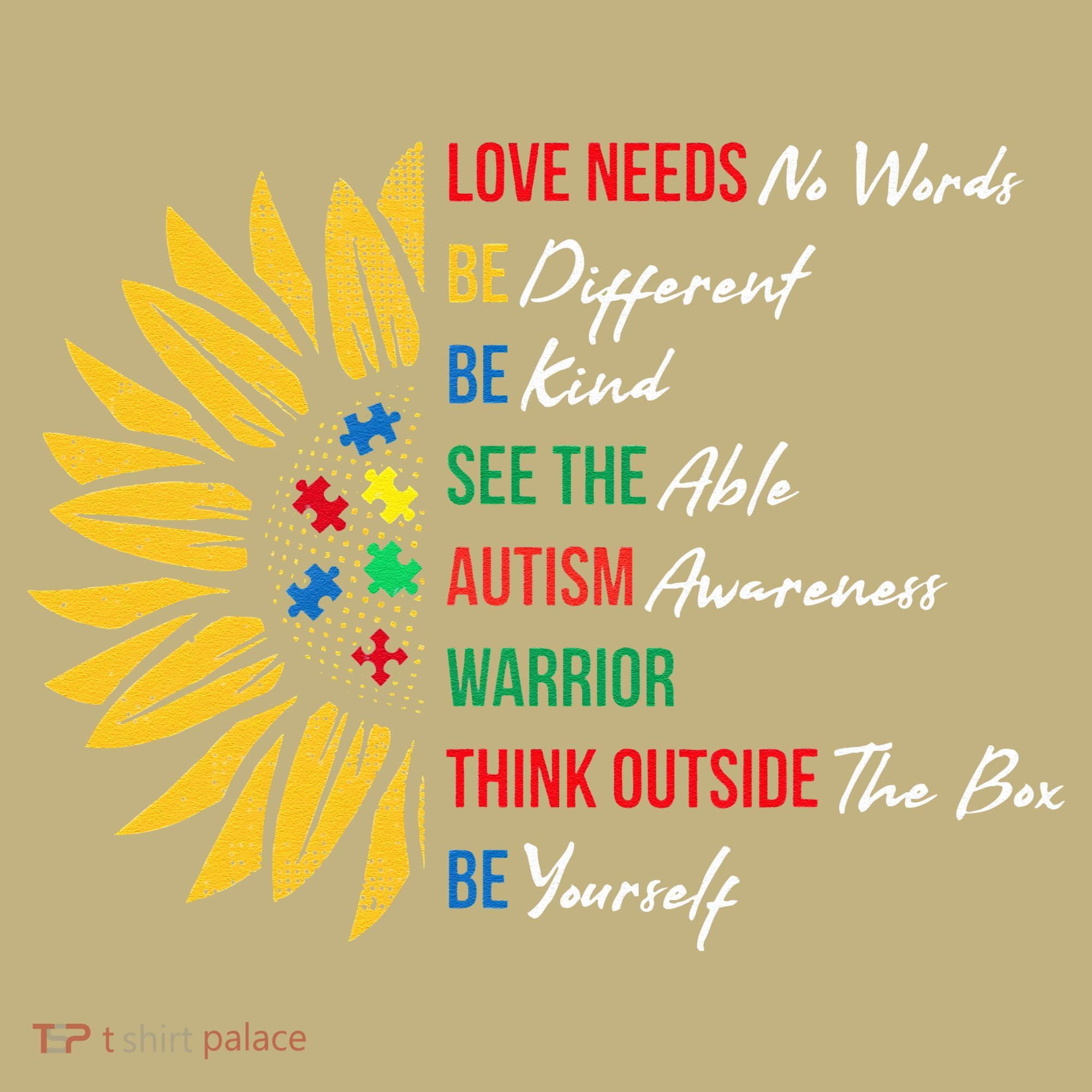 Puzzle Piece Quotes Inspirational Autism Awareness Gift T-Shirt