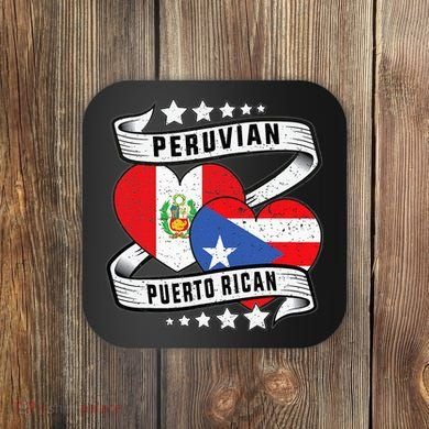 Peruvian Puerto rican Half Peruvian half Puerto rican Coaster