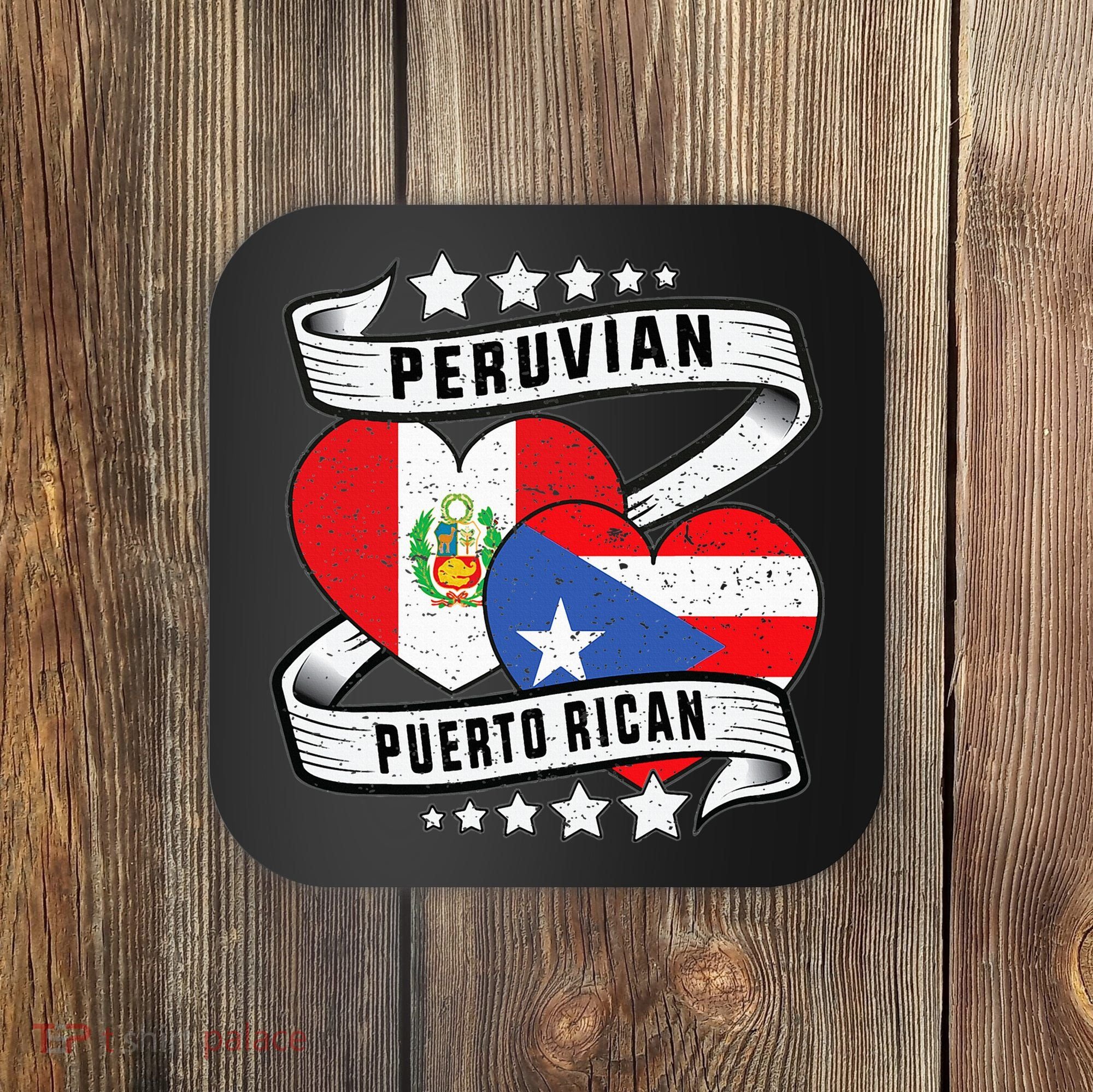 Peruvian Puerto rican Half Peruvian half Puerto rican Coaster