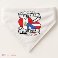 Peruvian Puerto rican Half Peruvian half Puerto rican USA-Made Doggie Bandana thumb 0