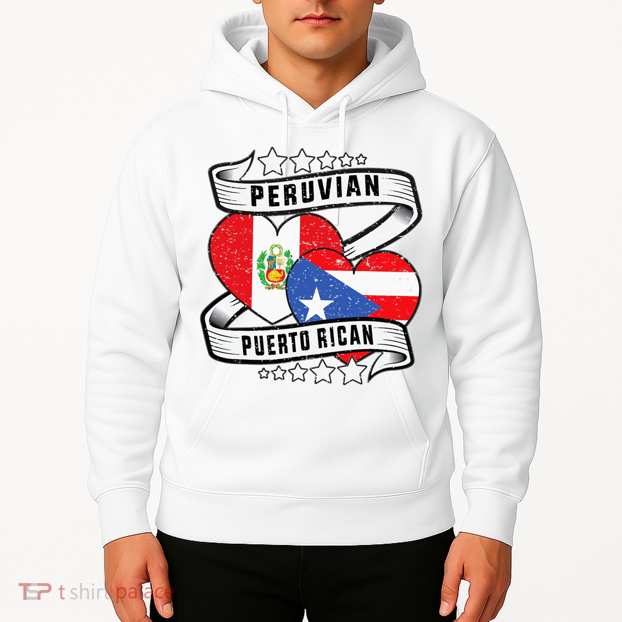 Peruvian Puerto rican Half Peruvian half Puerto rican Hoodie