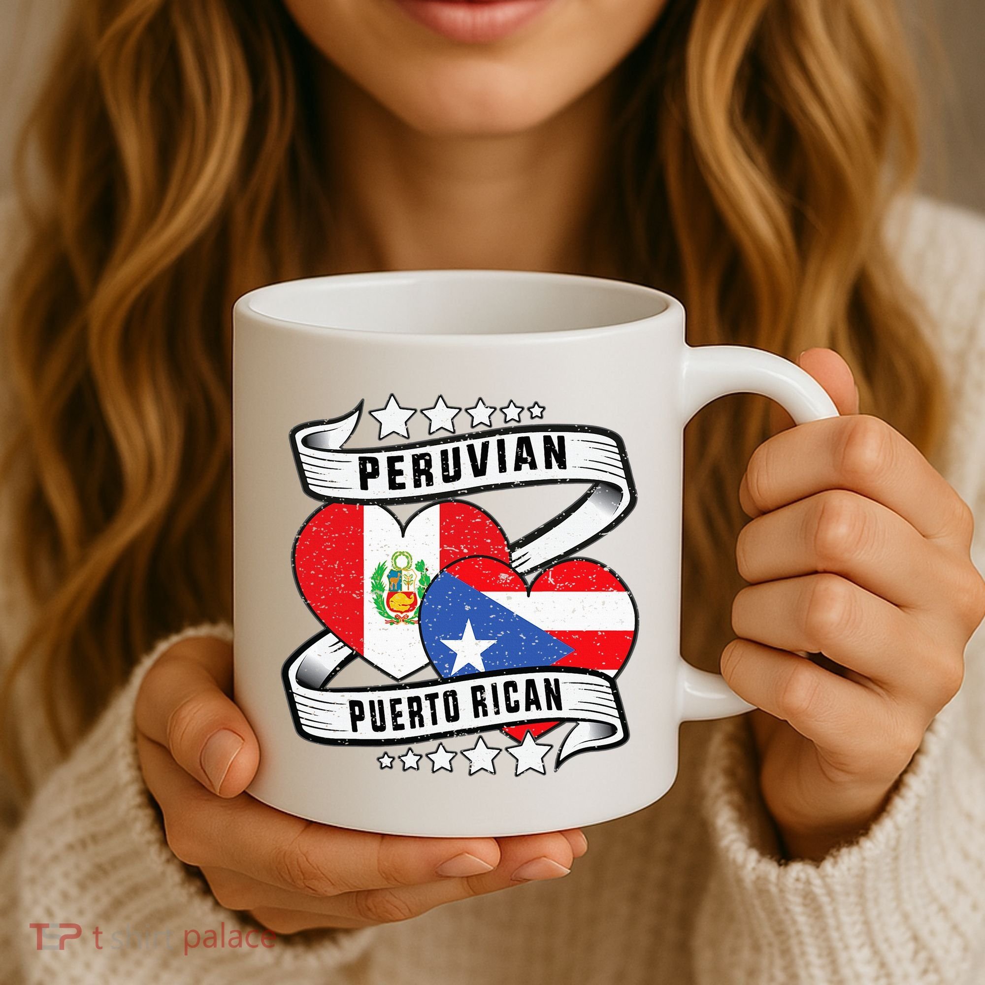 Peruvian Puerto rican Half Peruvian half Puerto rican Coffee Mug