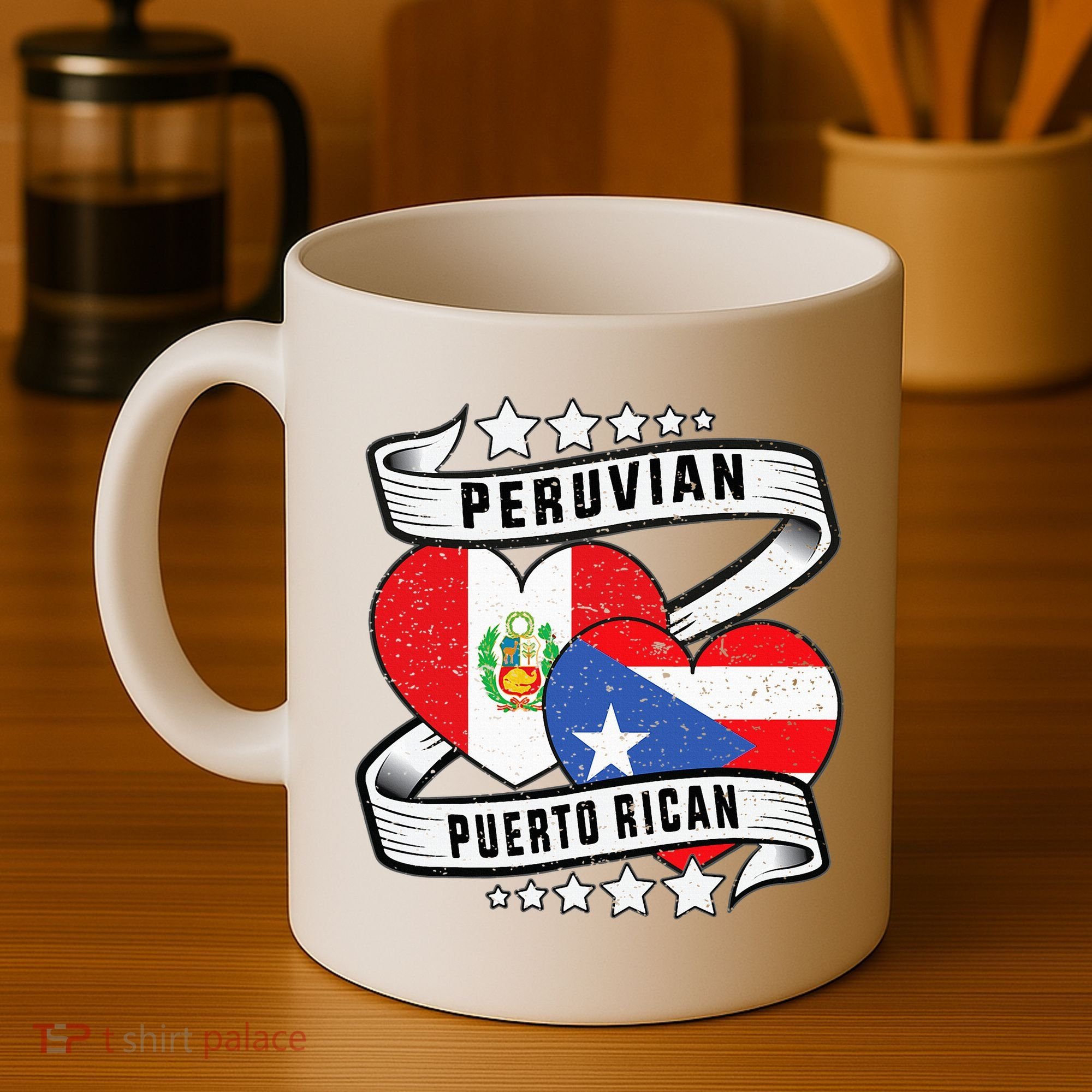 Peruvian Puerto rican Half Peruvian half Puerto rican Coffee Mug