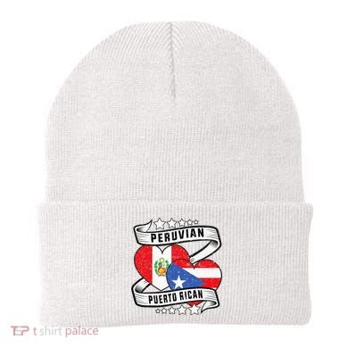 Peruvian Puerto rican Half Peruvian half Puerto rican Beanie