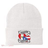 Peruvian Puerto rican Half Peruvian half Puerto rican Beanie thumb 0