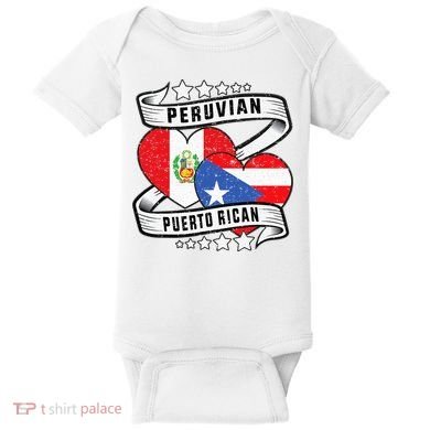 Peruvian Puerto rican Half Peruvian half Puerto rican Baby Bodysuit
