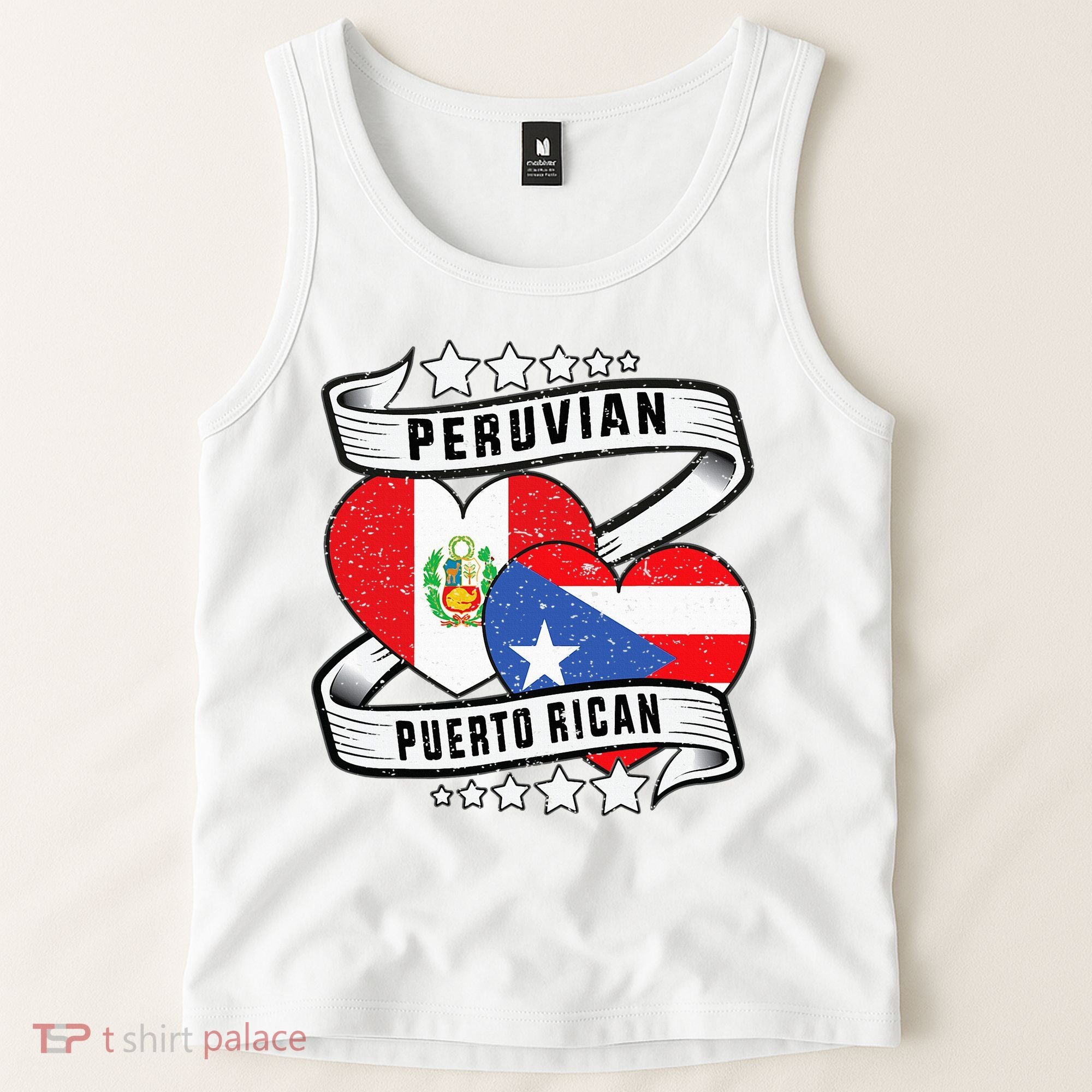 Peruvian Puerto rican Half Peruvian half Puerto rican Tank Top