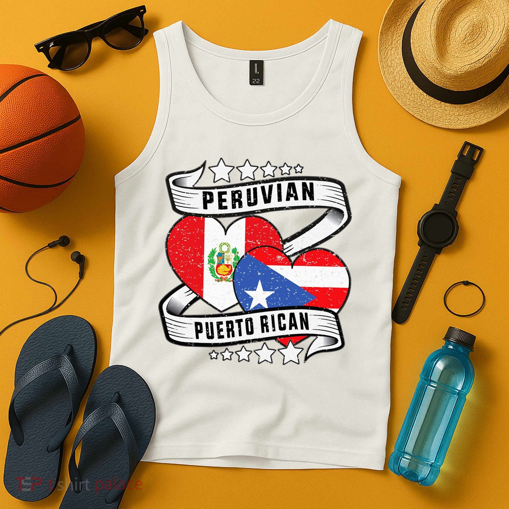 Peruvian Puerto rican Half Peruvian half Puerto rican Tank Top