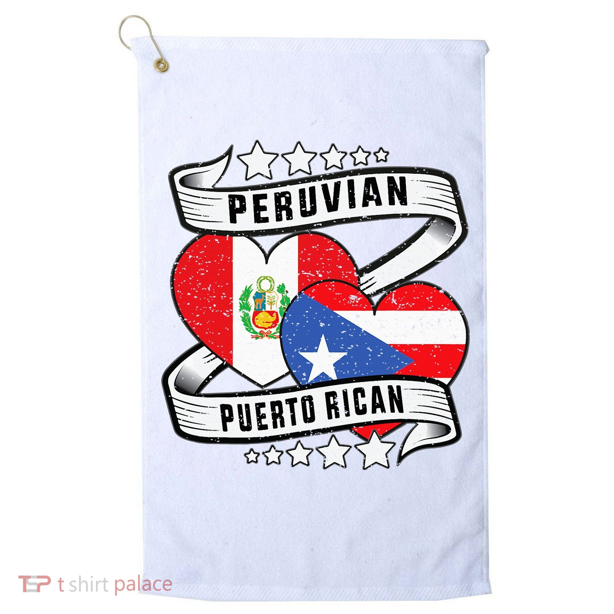 Peruvian Puerto rican Half Peruvian half Puerto rican Golf Towel