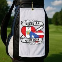 Peruvian Puerto rican Half Peruvian half Puerto rican Golf Towel thumb 2