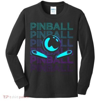 Pinball Player Retro Kids Long Sleeve Shirt